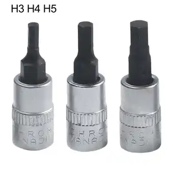 Walmart 3pcs 1/4 Inch Drive Hex Socket Bit Set for H3 H4 H5 H6 H7 H8 Screwdriver Bits offer