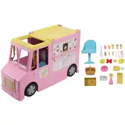 Walmart Barbie Sets, Lemonade Truck Playset with Prep & Dining Areas, Food & Drink Accessories, 25 Pieces offer