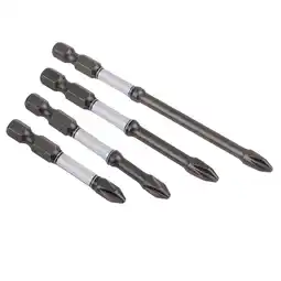 Walmart 4Pcs Impact Bits PH2 Cross Screwdriver Bit Hex Shank Screwdrivers Bit 50-100mm offer