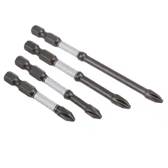 Walmart 4Pcs Impact Bits PH2 Cross Screwdriver Bit Hex Shank Screwdrivers Bit 50-100mm offer