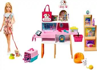 Walmart Barbie Doll and Pet Boutique Playset with 4 Pets and Accessories, for 3 to 7 Year Olds offer