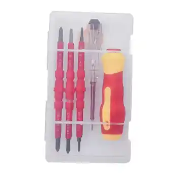 Walmart yotijay Insulated Electrician Screwdriver Set Practical Multifunctional Electrician Hand offer