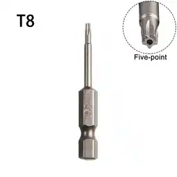 Walmart 50mm Hex Shank Magnetic Star Screwdriver Bit Set for T8-T40 offer