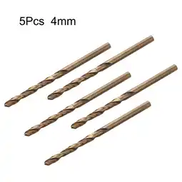 Walmart 5PCS M35 Cobalt Metric Drill Bits for Hardened Stainless Steel / Metal - Set 4mm offer