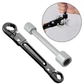 Walmart BTOER Plumbing Tools Angle Stop Wrench Kit Angle-on Wrench Professional Plumber Wrench offer