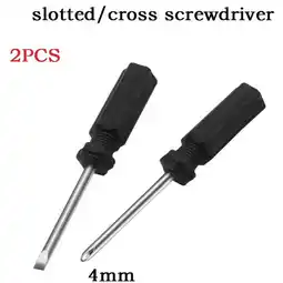 Walmart 2pcs Mini Slotted and Cross Screwdrivers Set for Home DIY Repair Tools offer