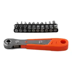 Walmart Bosisa 11Pcs Ratcheting Right Spanner Magnetic With Screwdriver Bits Wrench Set offer