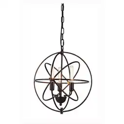 Walmart 17 Dia. x 19 H in. Vienna Pendant Lamp - Dark Bronze offer