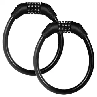 Walmart Disen Anti Theft 4 Digit Security Cable Locks, Black offer