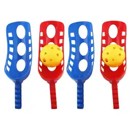 Walmart Ounona Reusable Plastic Scoop Ball Toss Catch Set for Kid's, (Set of 2) offer