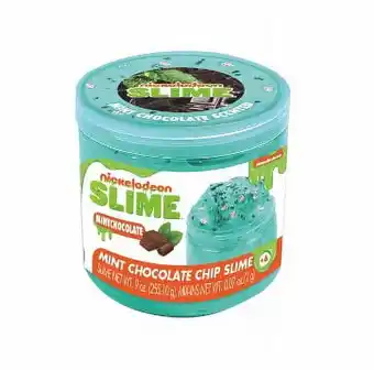 Walmart Nickelodeon Green with Brown Mint Chocolate Chip Ice Cream Scented Dream Cloud Slime, Ages 4+ offer