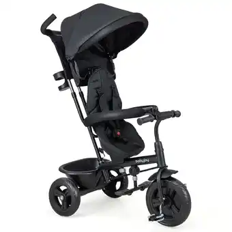 Walmart Costway 4-in-1 Adjustable Unisex Kids Tricycle, Metal and Plastic Black offer