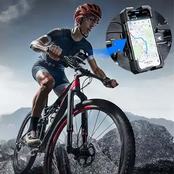 Walmart SHIMELE Bike Mount Phone Holder with Shockproof Design for Navigation, Hands-free offer