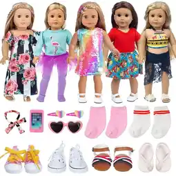 Walmart AmaMary 16-18 Reborn Baby Doll Costume 15 Piece Doll Accessory Set Girl Birthday Christmas Gift offer