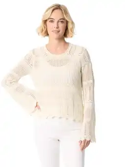 Walmart Jessica Simpson Women's and Women's Plus Pointelle Pullover, Sizes XS-5X offer