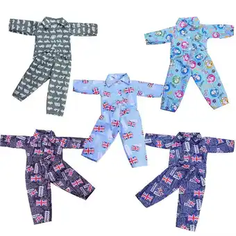 Walmart AmaMary 5 Sets 18 inch Doll Pajamas - American Flag Outfit for 16-18 inch Reborn Dolls offer