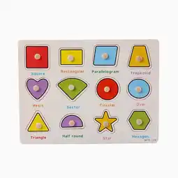 Walmart under 10 dollars Wooden Number Lette Puzzle Early Learning Baby Kids Educational Toys F offer