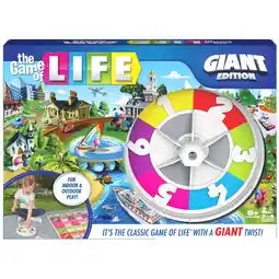 Walmart The Game of Life, Giant Edition Board Game for Kids Ages 8 and up offer