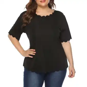 Walmart Plus Size Womens Blouses,Ladies Clearance,Women Casual Short Sleeve Tshirts Summer Tops offer