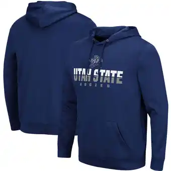 Walmart Men's Colosseum Navy Utah State Aggies Lantern Pullover Hoodie offer