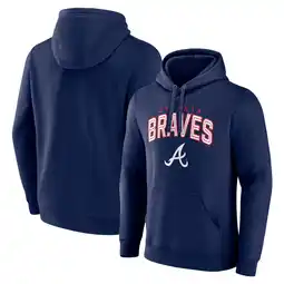 Walmart Men's Navy Atlanta Braves Master The Game Pullover Hoodie offer