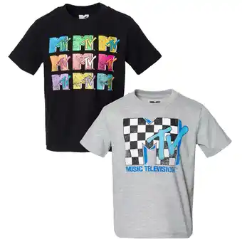 Walmart MTV 2 Pack T-Shirts Little Kid to Big offer