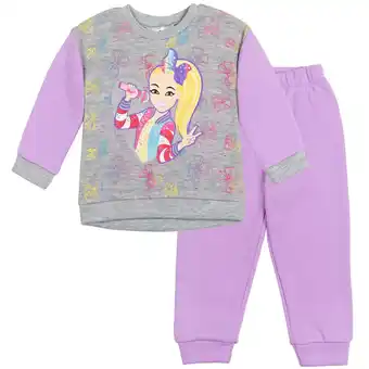 Walmart JoJo Siwa Big Girls Fleece Sweatshirt and Pants Set Toddler to Big Kid offer