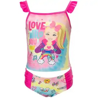 Walmart JoJo Siwa Little Girls Tankini Top and Bikini Bottom Swim Set Little Kid offer