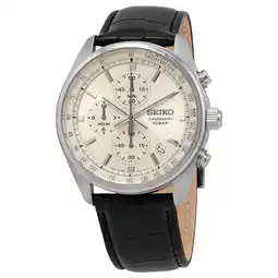 Walmart Seiko Chronograph Quartz Champagne Dial Men's Watch SSB383 offer