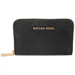 Walmart Michael Kors Women's Jet Set Small Zip Around Card Case Black 2 One Size 32F9GJ6D0L-001 offer