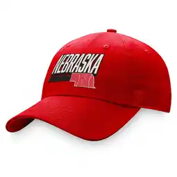 Walmart Men's Top of the World Red Nebraska Huskers Slice Adjustable Hat offer