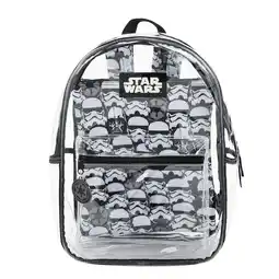 Walmart Star Wars Stormtrooper Clear PVC 16.5 Backpack offer