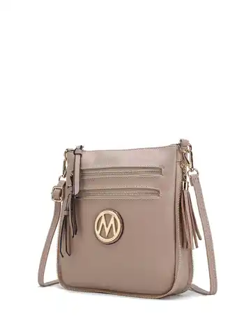 Walmart MKF Collection by Mia K Angelina Women's Faux Leather Expandable Crossbody Bag offer