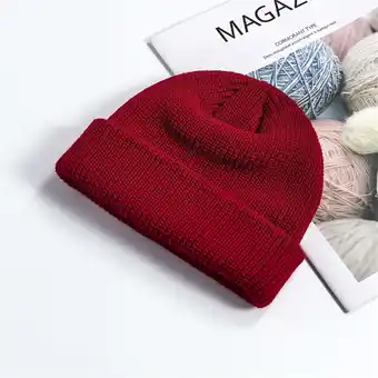 Walmart Qlueeu Clearance Baseball Caps Men's And Women's Winter Soft Warm Knitted Hats Cute Chunky Caps offer