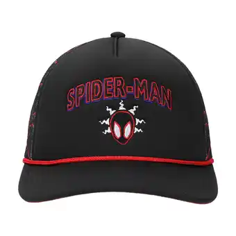 Walmart Spider-Man Into The Spider-Verse Miles Morales Spidey Sense Adult Black Trucker Hat offer