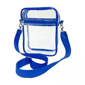 Walmart hengtong 4xClear Crossbody Bag Clear Purse Bag for Travel Outdoor Sports Events Blue Large offer