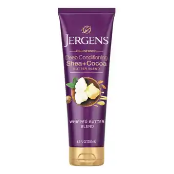 Walmart Jergens Deep Conditioning Lotion Shea + Cocoa Whipped Body Butter, Vitamin E, Dry Skin, 8.5 oz offer