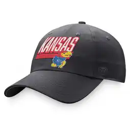 Walmart Men's Top of the World Charcoal Kansas Jayhawks Slice Adjustable Hat offer