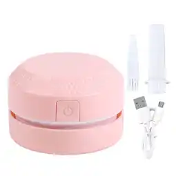 Walmart Effortless Cleaning for Home & Office, Pink Portable USB-Charged Mini Desktop Dust Collector offer