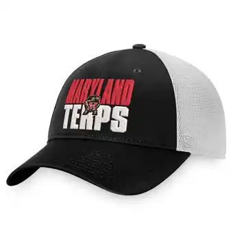 Walmart Men's Top of the World Black/White Maryland Terrapins Stockpile Trucker Snapback Hat offer