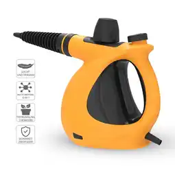 Walmart Handheld Steam Cleaner, Ymiko Multi-Purpose Pressurized Steam Cleaner with 9-Piece Accessories offer