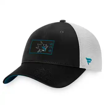 Walmart Men's Fanatics Black/White San Jose Sharks Authentic Pro Trucker Snapback Hat offer