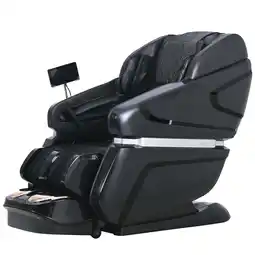 Walmart KOLLECKTIV Massage Chair 4D Zero Gravity Full Body Shiatsu Yoga Stretching SL Track, Heating, Black offer