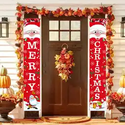 Walmart KIHOUT Clearance Christmas Decoration Curtain Decoration Couplets Hanging Flags offer