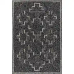 Walmart Momeni Hampton Moroccan Indoor/ Outdoor Area Rug Black 9' X 12' 9' x 12' Outdoor, Indoor Rectangle offer