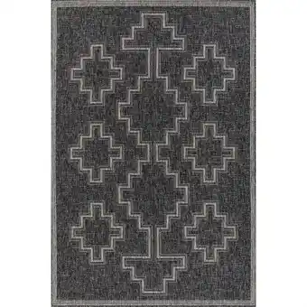 Walmart Momeni Hampton Moroccan Indoor/ Outdoor Area Rug Black 9' X 12' 9' x 12' Outdoor, Indoor Rectangle offer