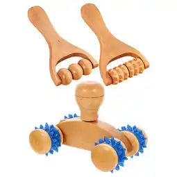 Walmart Troglfold wood massager Wooden Massage Tool Set for Cellulite & Muscle Relief - 3pcs,5.91X3.15X1.18 offer