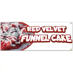 Walmart Single Sided Banner - Red Velvet Funnel Cake offer