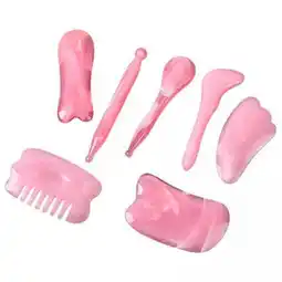 Walmart Serenable 5x7Pcs Tool Portable Handheld Traditional Gua Sha Facial Tools Pink offer