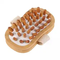 Walmart TOOYFUL 5xWooden Massage Body Brush Body Brush Air Cushion Brush for SPA Legs Shoulder White offer